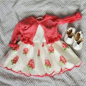 6m Baby Girls Easter/Special Occasion dress, shoes